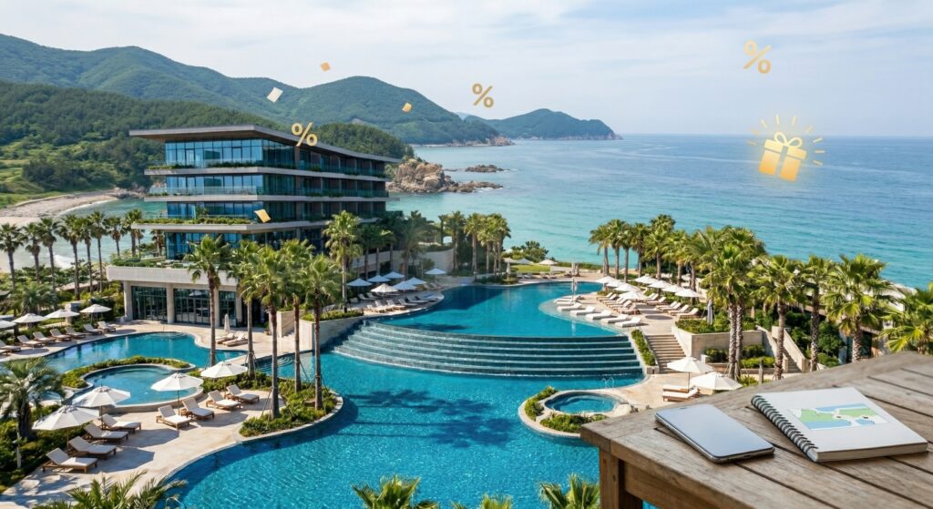 숙소 가격 비교 사이트 최저가 호텔 예약 화면 비교